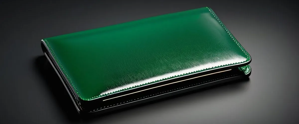 Cartera con una tarjeta y monedas