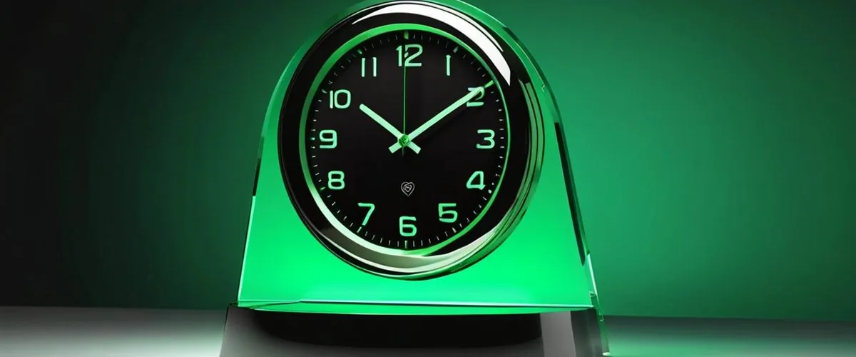Reloj y escudo con un corazón, símbolo de límites de juego
